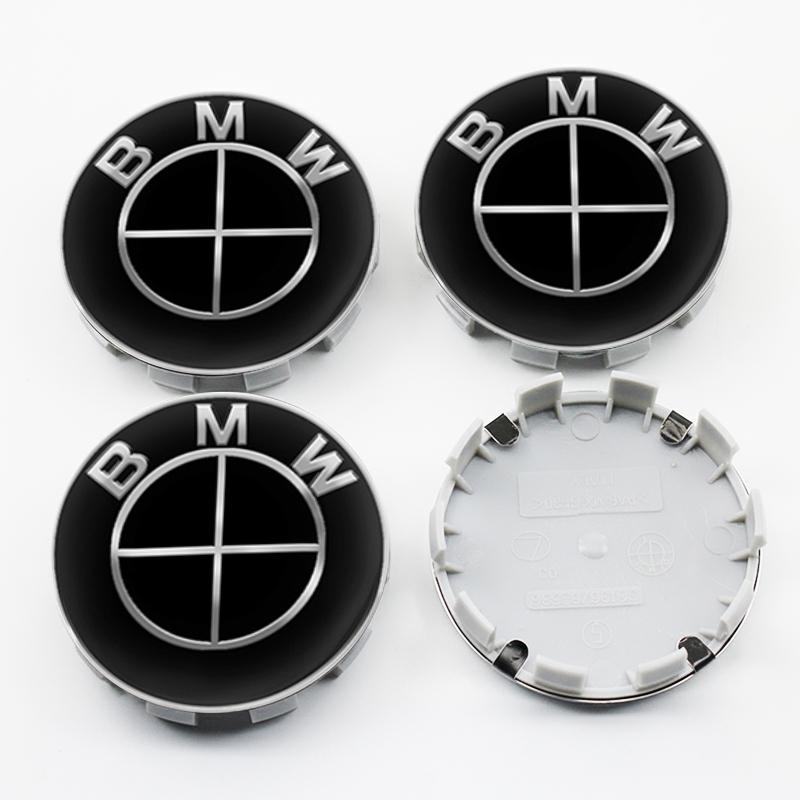 1/4/7Pc 82mm 74mm 45mm Car Front Rear Logo Wheel Hub Center Cover Steering Wheel Center Stickers For BMW E90 E46 F10 F30 E87 F20