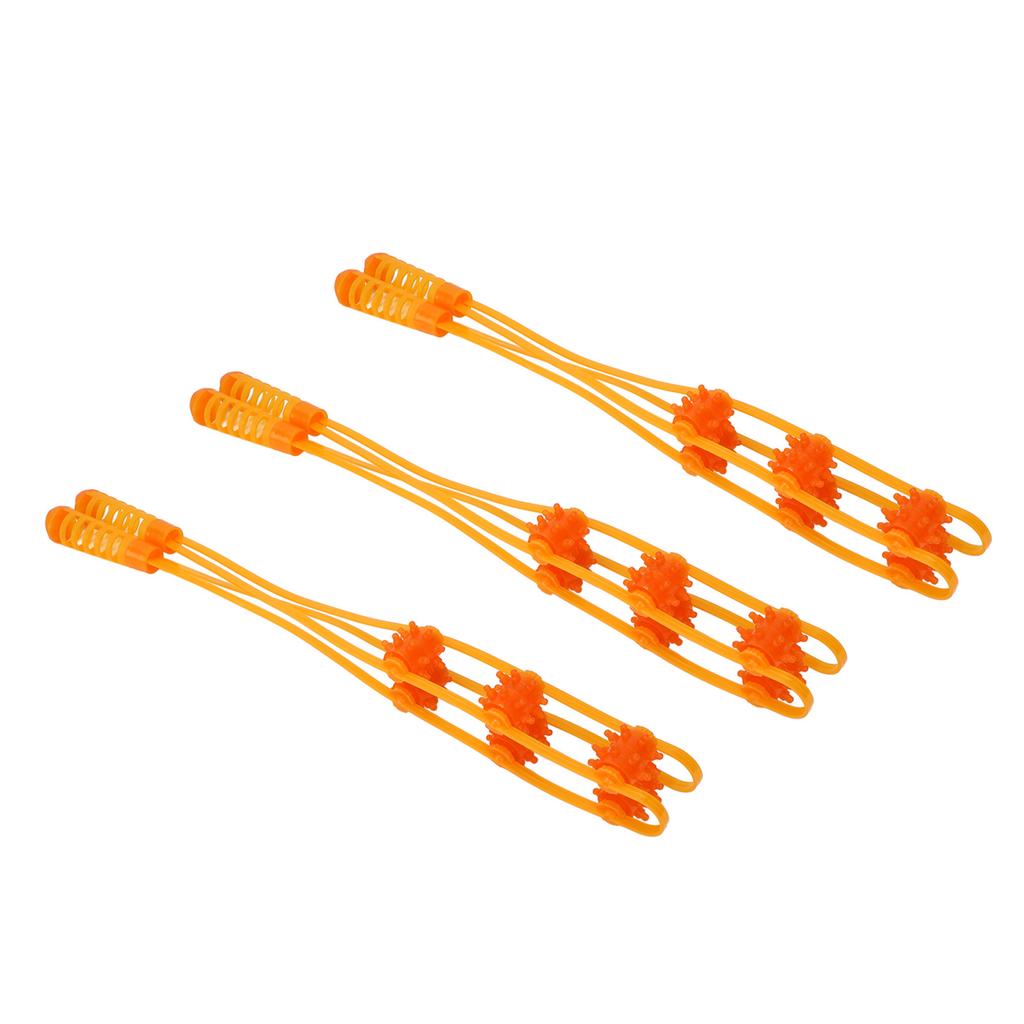 3pcs Handheld Back Massage Roller Rope Portable Reduce Soreness Portable Cellulite Self Massage Strap for Leg Waist