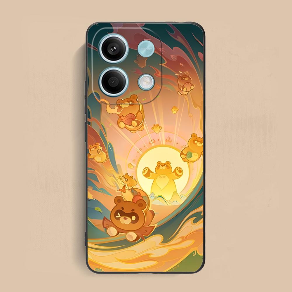 Game GI Xiangling Matte TPU Mobile Phone Case for Xiaomi Redmi Note 14 13 12 11 S Pro Plus 4G 5G Colorful Printing Cover