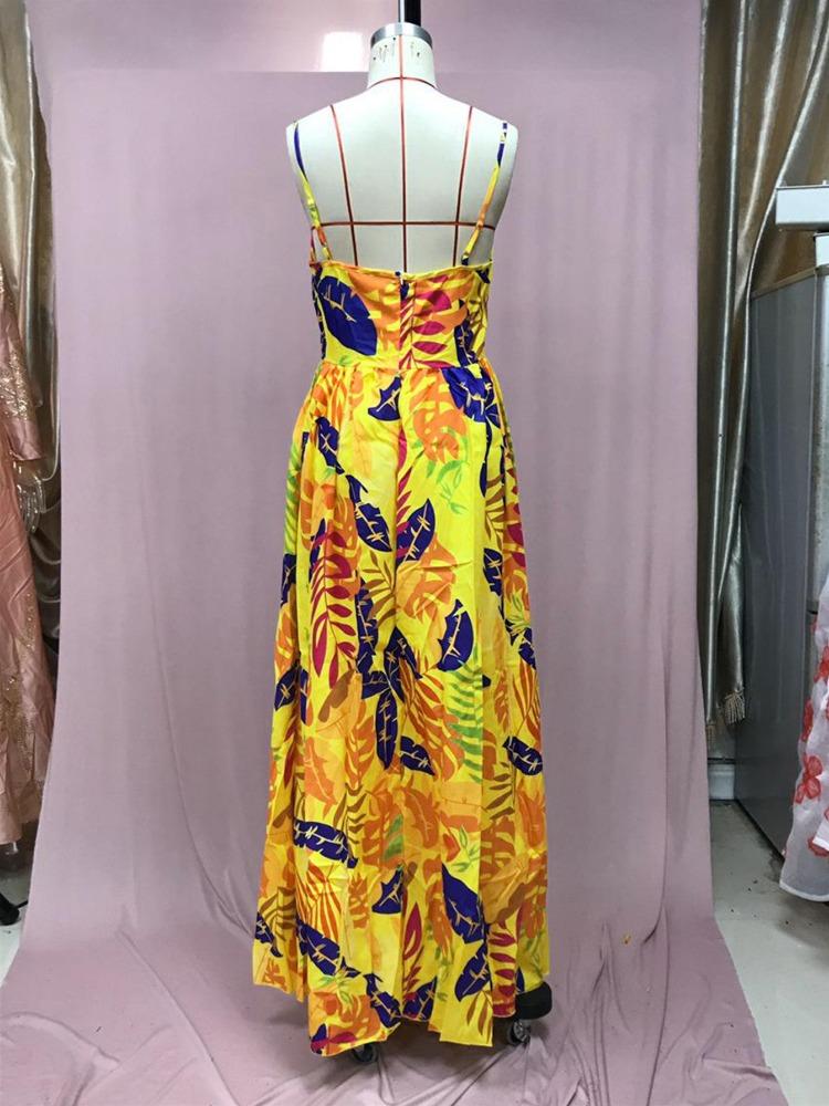 Spring Fashion Bohemian Strapless Maxi Dress with Four Way Stretch