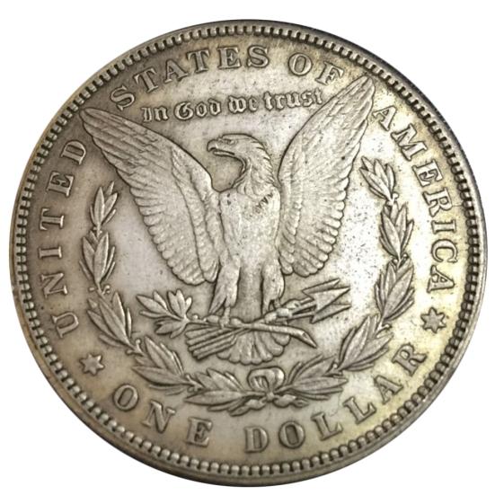 Simülasyon Sahte Morgan Bir Dolar Hatıra Parası Üfleme Halkası Koleksiyon Hediye