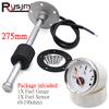 52MM Fuel Gauge with Fuel Level Sensor 150MM 175MM 225MM 275MM 500MM 0-190Ohm Sender Unit Oil Tank Level Indicator Red Backlight