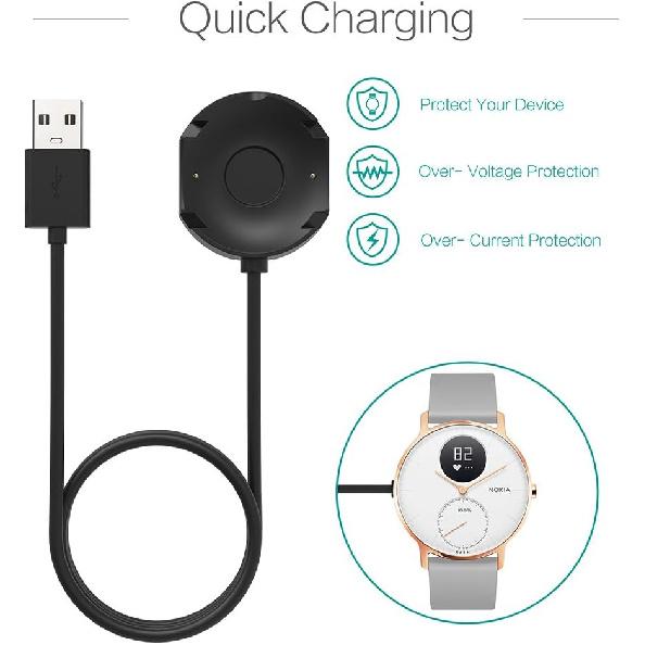 TUSITA Charger Compatible with Withings Steel HR | Nokia Steel HR - 1M