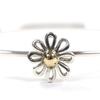 Great TIFFANY&Co. Bangle Daisy flower Combi bracelet Silver 925 Women Used