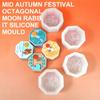 Octagonal Moon Flower Silicone Molds Fondants Chocolate Molds Mousses Cake Decorating Tool Candle Soap Molds Easily Clean