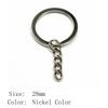 2025 Trend Jewelry Findings & Components 30mm Key Ring 2 Sizes 4 Colors Accessories Parts Art Supplies Men's Accessories