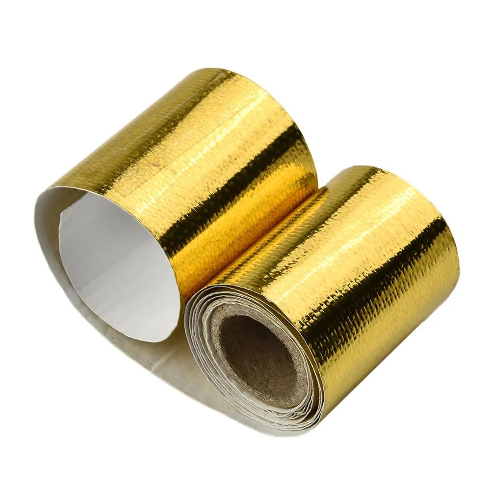 120x5cm Motorcycle Exhaust Wrap Pipe Header Heat Insulation Roll Tape Turbo Heat Exhaust Thermal Wrap Tape