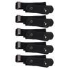 5Pcs Buckle Free Belt PunchFree No Bulge No Hassle Webbing Belt for Pants Accessories(Black )