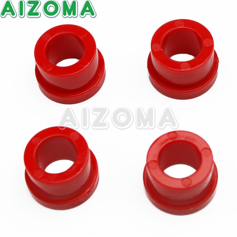 56161-83A Motorcycles Handlebar Bushing Kit Polyurethane Handle Bars Riser Bushings For Harley Touring 1983-2021 Softail 18-2021 красный