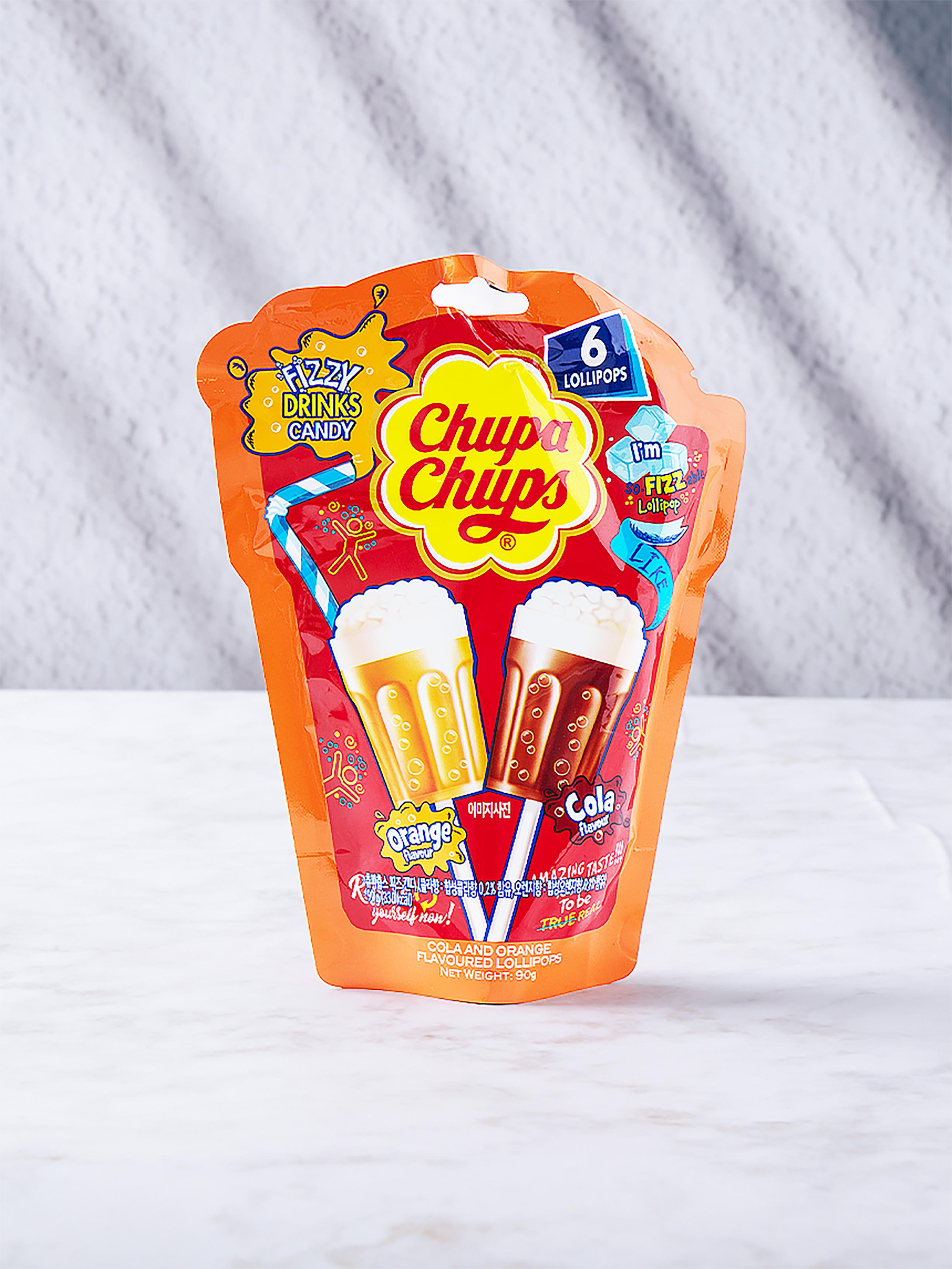 Конфеты шипучие Chupa Chups, пакет 90 г 1ea