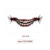 Halloween Mouth Tattoo Scary Clown Face Stickers Creepy Temporary Tattoos Waterproof Party Makeup Costume Props