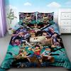Teens One Piece Duvet Cover Luffy Cartoon Bedding Set Quilt Cover Soft Comfortable For Bedroom Dormitory Gifts