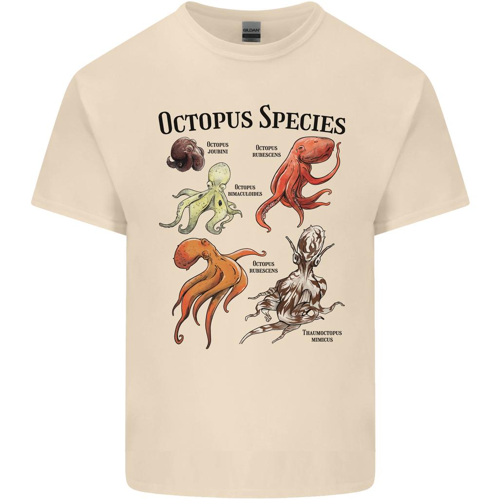 Octopus Species Sealife Scuba Diving Unisexs Light Cotton TShirt