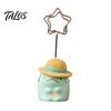 Durable Memo Clip Desktop Stand, Cartoon Animal Message Note Holder, Cute Resin Base Photo Healing Atmosphere Decor Display Clip, Table Number