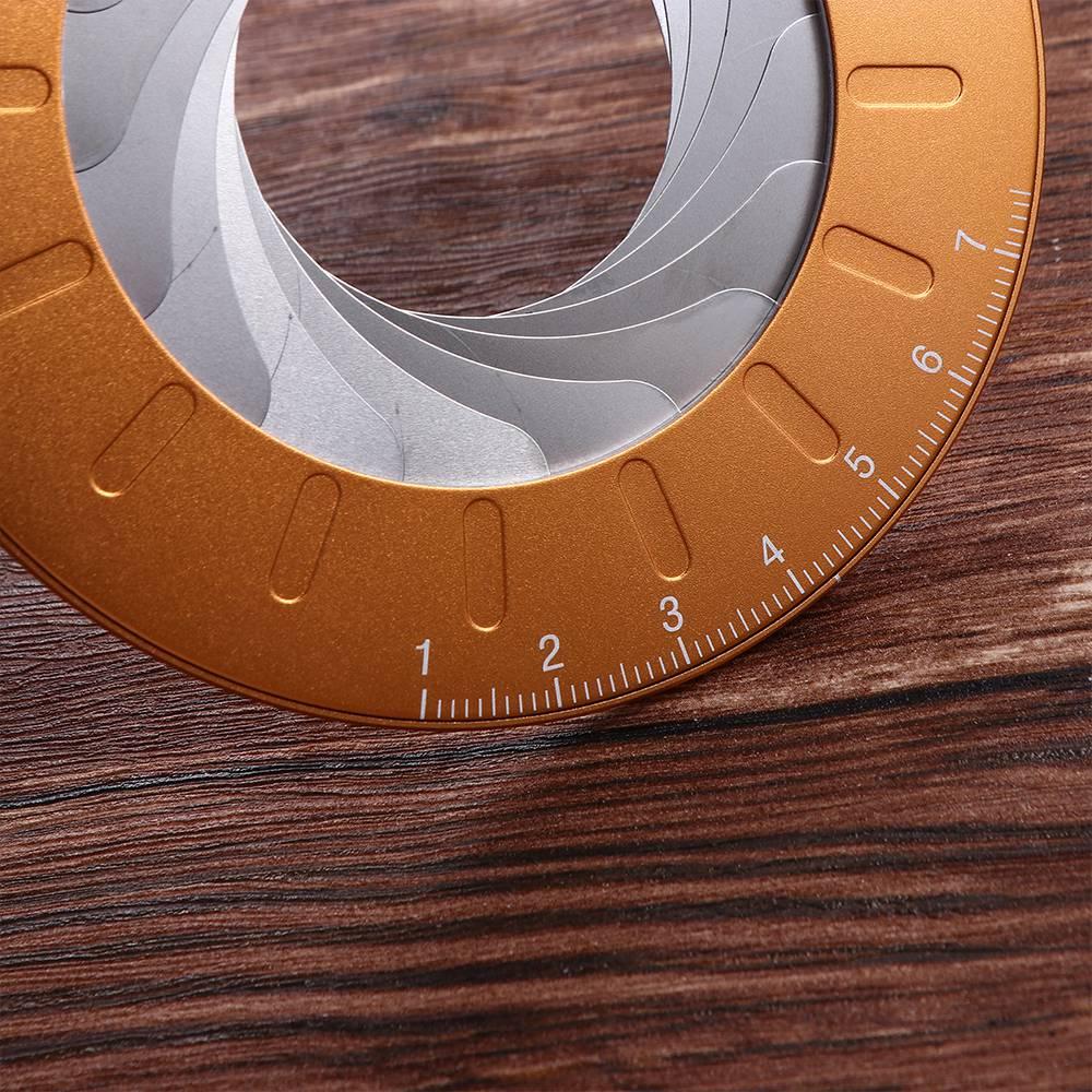 Measurement Round Ruler Stainless Steel Round Compass Stretch Ruler Circle Drawing Ruler  Gauging