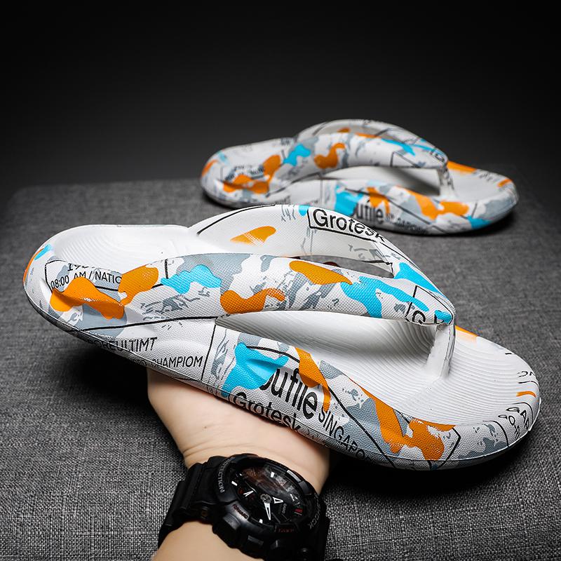 Flip Flops Mens Thong Sandals Summer 2024 New Men Shoes Thick Bottom EVA Non-slip Slide Slippers Outdoor Indoor Couples Shoes