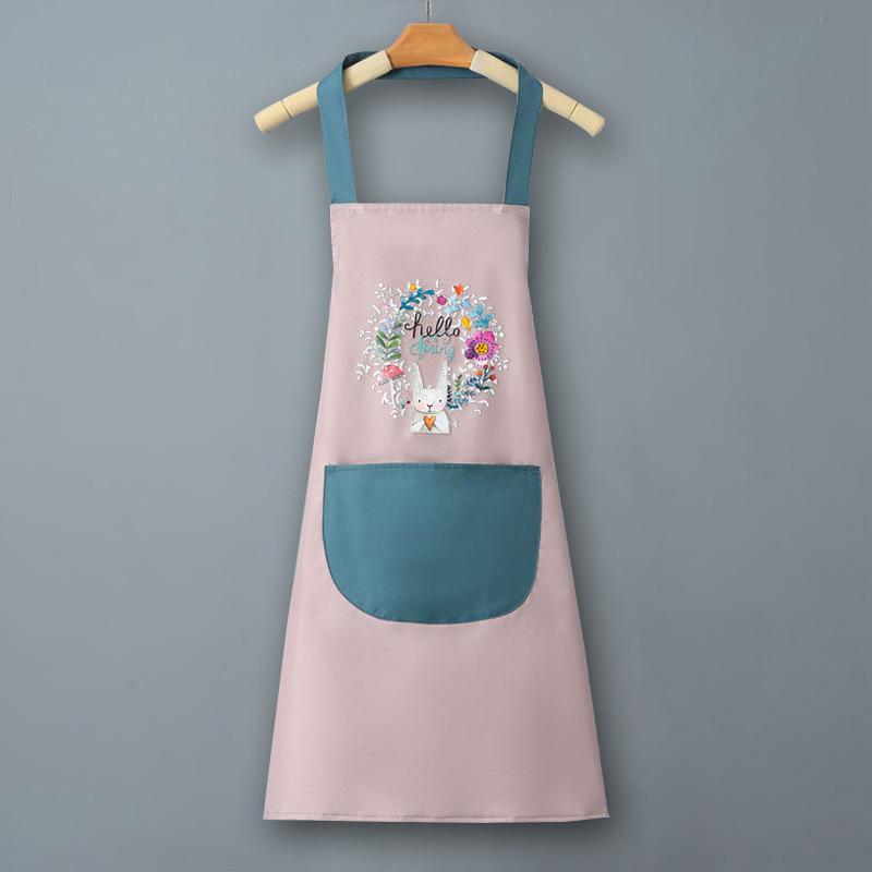 Vodotěsná roztomilá zástěra na vaření v japonském stylu – stíratelná a odolná vůči oleji pro ženy