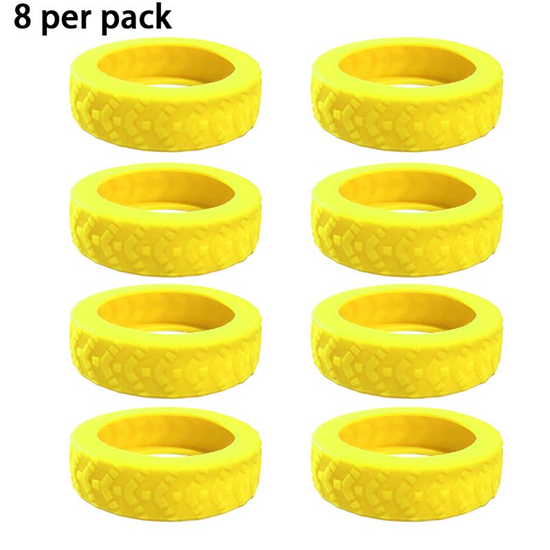8-Piece Luggage Wheel Protective Cover Silent Silicone Cover And Universal Noise Reduction Accessories Thicken Texture Silicone