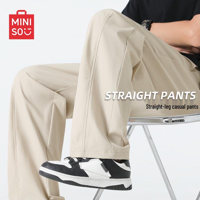 MINISO Men's Premium Drape Straight-Leg Casual Pants