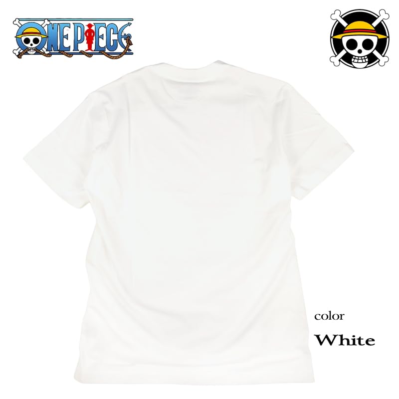 EVERSOUL ONE PIECE Sombrero de Paja Corto Talla de Personaje L Camiseta, Manga, LUFFY, Sanji, Luffy, Chopper, Nami, Piratas, Zoro, Merchandising, Anime, Hombre,