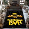 Borussia Dortmund Personalized Name Carpet Suitable for Game Room Hallway Bedrooms Playrooms Antislip Carpet Office home decor Best for Christmas