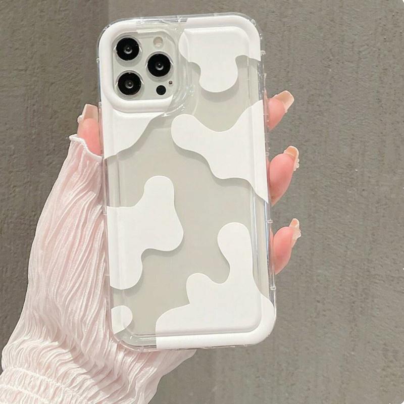 Colorful Cow Print Clear Phone Case For  Mi 14 13 13T 12 11 Lite 5G Mi 12T Pro Case For Poco X3 X6 F5 Pro Anti-Drop Cover