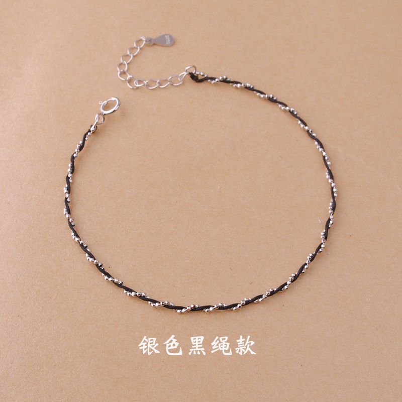 S925 Silver Twisted Red String Bracelet Slim Zodiac Jewelry Chinese Feng Shui Couple Gift Minimalist Gold Lucky Charm