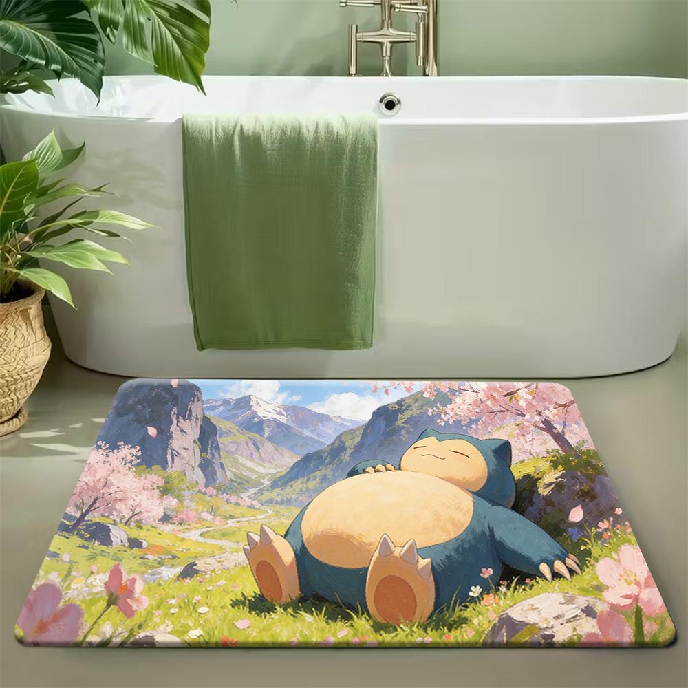 Pokemon Mewtwo Art Print Non-Slip Doormat for Home Decor 40x60cm