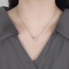 Infinite Love Heart Zirconia Necklace - Women's Heart-shaped Pendant with Clavicle Chain, Niche Design Fashion Accessory