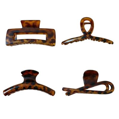 Unique Large Hair Claw Clip Ponytail Claw Leopard Print Hair Holder Barrettes Hair Adornment Hair Ornaments