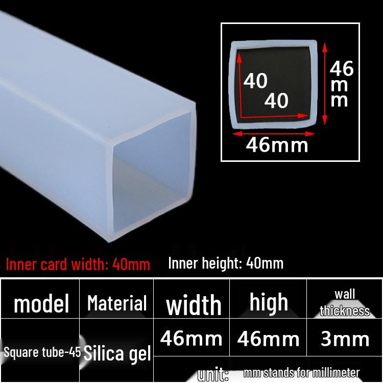 High-Temperature Resistant Silicone Square Tubing: Durable, Customizable, Aging-Resistant Rubber Sheath and Hollow Sealing Strip.