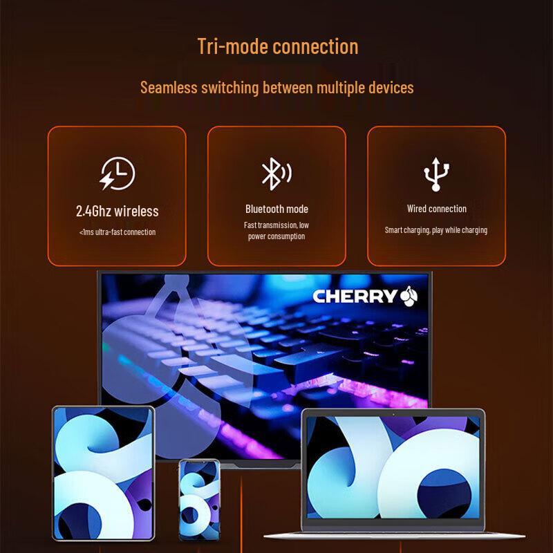 Cherry MX2.0s PRO Wireless Bluetooth Tri-mode Mechanical Keyboard