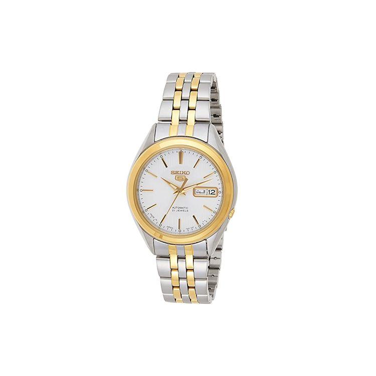 Seiko 5 Series Automatic Mechanical Watch With Mineral Glass Men Watches White SNKL24J1 White Dial