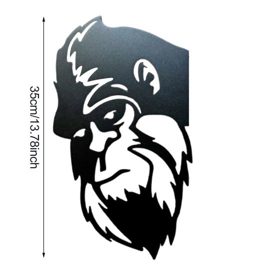 Peek-a-Boo Sasquatch Silhueta Placa Metal Arte de Jardim Placa Revestida à Prova de Intempéries Placa de Animal Decoração de Exterior para Árvores Cercas Relvados Pátios