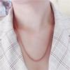 Purple Gold-Plated Rose Gold Fashionable Exquisite Foreign High-End Color Gold Hemp Rope Necklace Sweater Chain Women