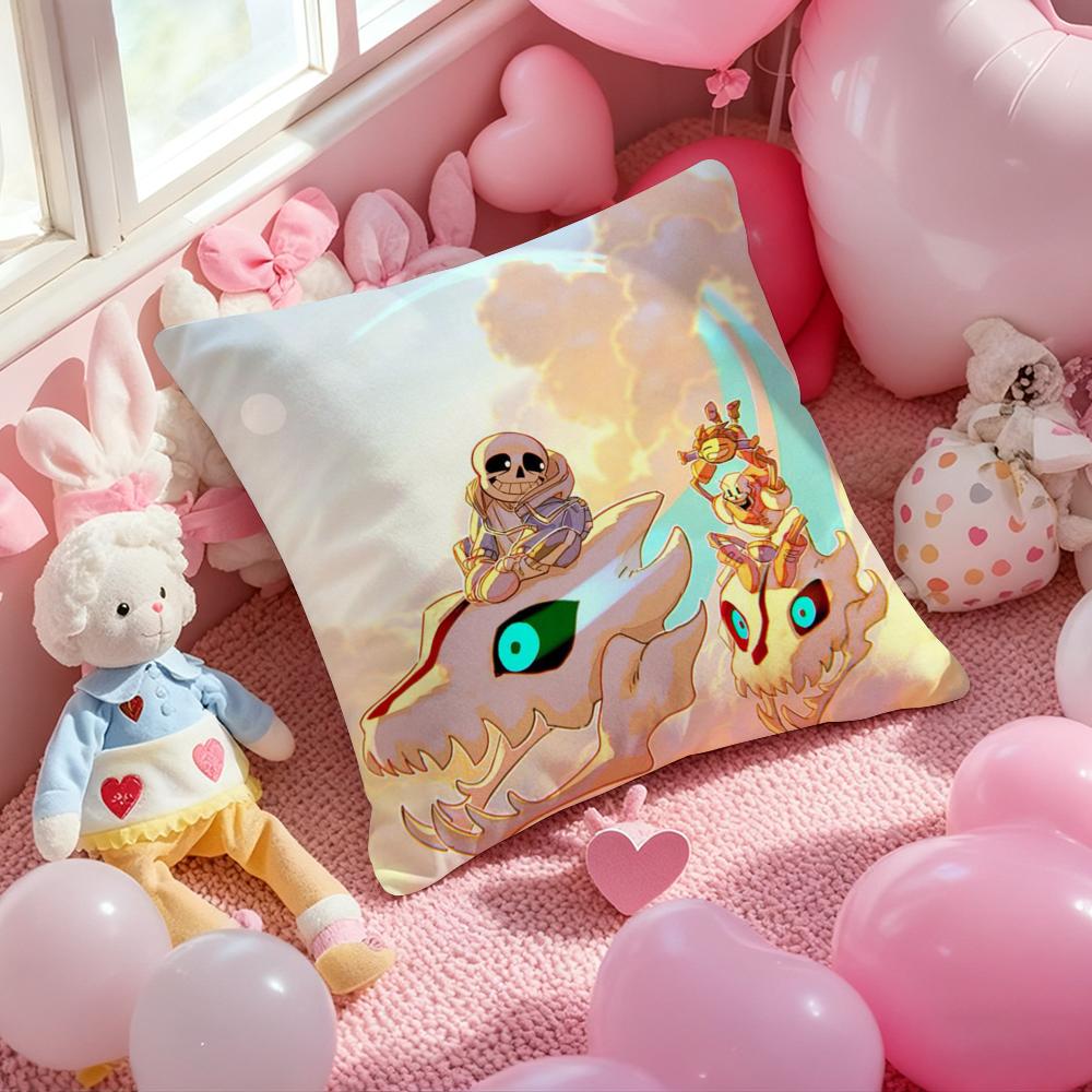 U-Undertale Игровой Чехол на Подушку с Принтом Наволочка для Гостиной Дивана и Декора Спальни 12x12Inch
