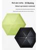 Mini Black UV-Blocking Pocket Umbrella: Sun & Rain Protection, Super Lightweight Parasol