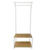 Nyana Home Entrance Coat Rack 2 Shelves 2 Upper Bars