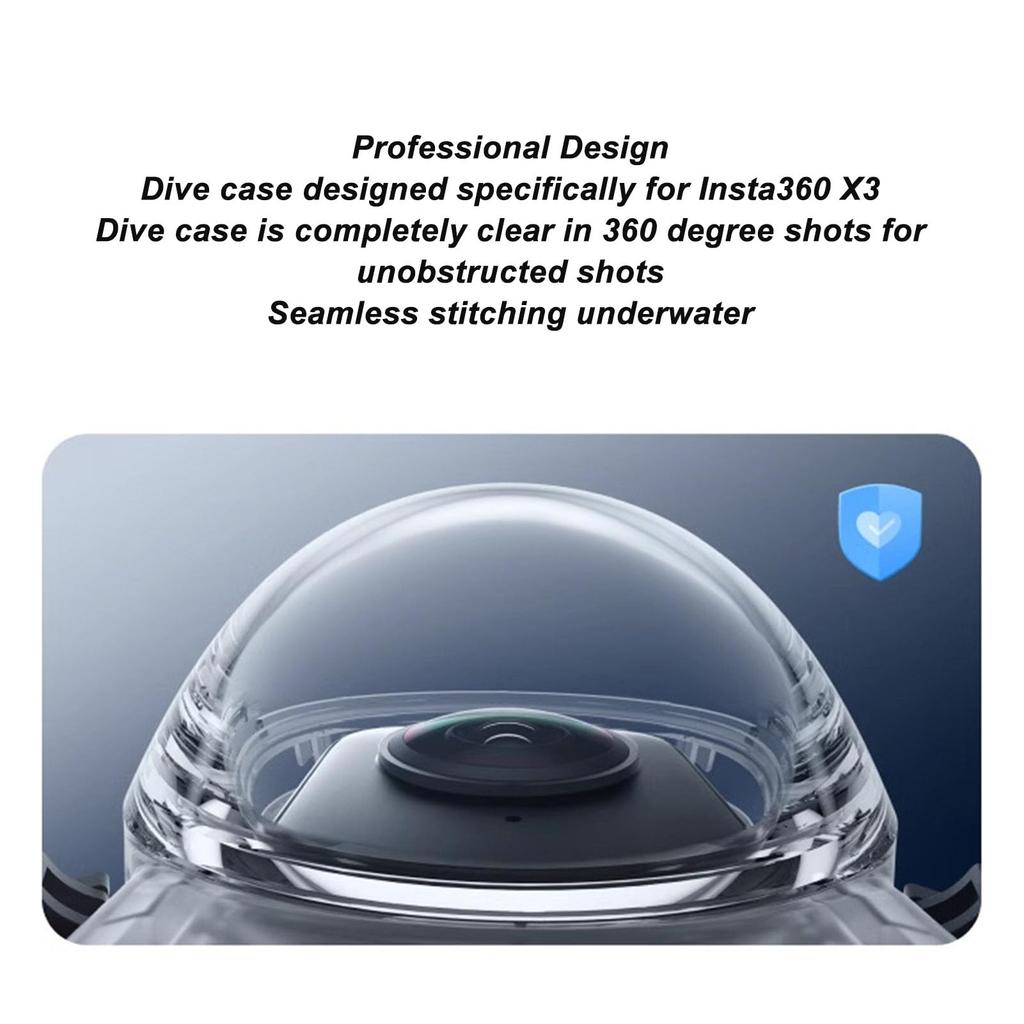 Waterproof Case for Action Camera Dive Case with 164ft Water Protective Waterproof Housing Case for X3 X3, Bracket, Resistant, Scratch-Proof
