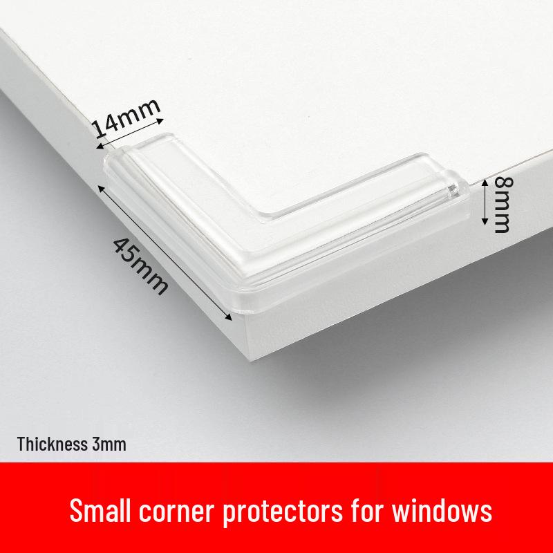 L-Shaped Transparent Baby Safety Corner Guards for Tables and Cabinets