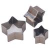 3Pcs Leather Punching Dies Star Shape Clean Cut Alloy Steel Leather Cutting Mold for Crafts DIY