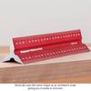 Woodpeckers Hexscale 600MM Woodworking Ruler with Centering R2L L2R Architect Style Rule, 24" / 6-in-1 Stops, Inch, Metric, Scale, & Measurements,