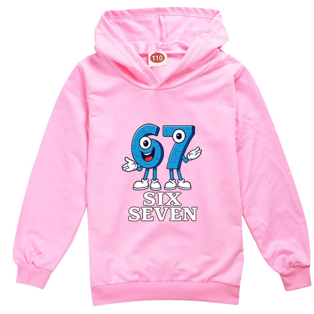 9194 Dětská Chlapecká Dívčí Ukrást Mozkovou Hnilobu 67 Šest Sedm Potištěná Ležérní Mikina s Dlouhým Rukávem