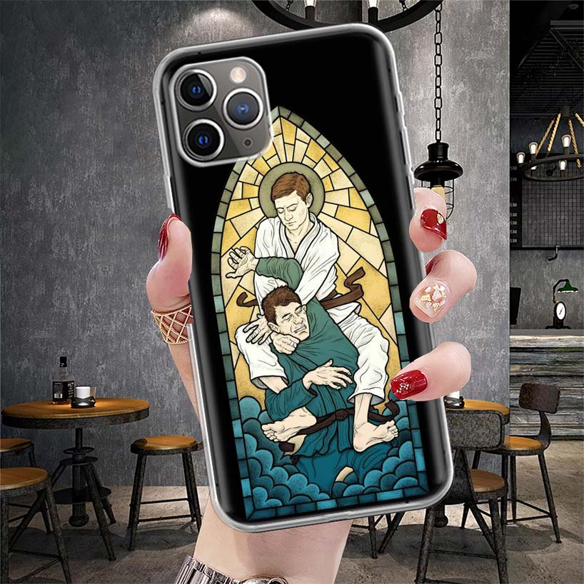 Judo jiu jitsu BJJ Brazilian Soft Phone Case For IPhone 18 11 17 Air 16E 16 Pro Max 15 + 14 Plus 13 Mini 12 Apple 7 SE 8 Fundas Coq