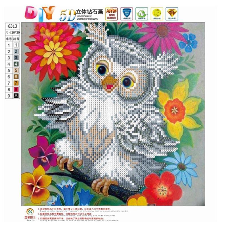 Bird 5D Diamond Embroidery Painting Cross Stitch DIY Craft Home Decor