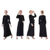 Hijab Dress - Black - Size 44 - Belt - Polyester Lycra