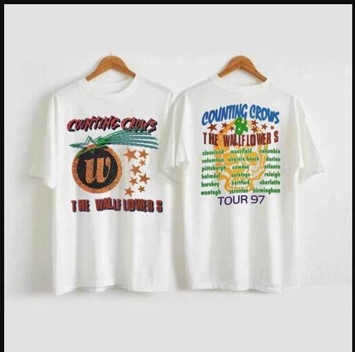 Vintage 1997 Counting Crows 1997 Concert Tour Band Tshirt size S5XL Unisex T-Shirt XXXL