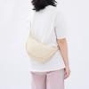 New Simple and Casual Solid Color Nylon Large Capacity Men Women's Dumpling Bag Shoulder Bag for Travel and Commuting Unisex Hobo Bags