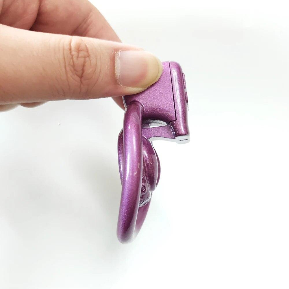 BBC Only CD TS Super Small Pussy Vaginal Chastity Cage Devices 4Rings Ladyboy Male Cock Cage Penis Ring Lock BDSM Men'S Sex Toys