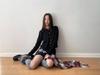 Dorothy Korean Design Air Cotton Buttoned Two-Piece Long Sleeve Women's Sweatshirt